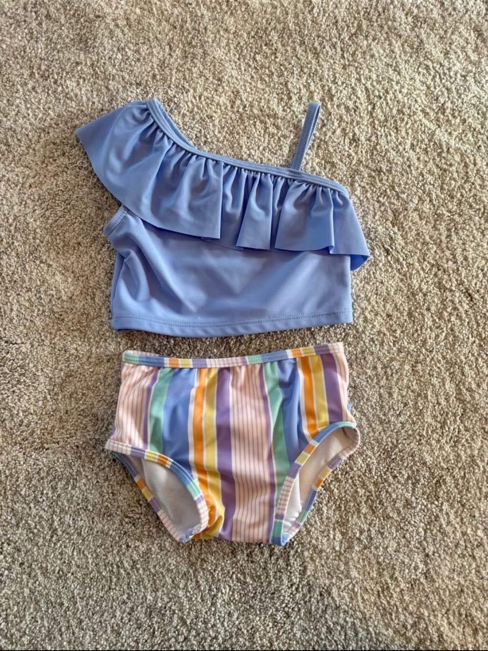 Ruffle Butts Swimsuit and matching swim bow. 18-24 month